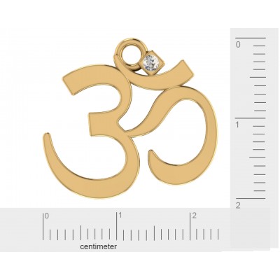 Gold Om Pendant 